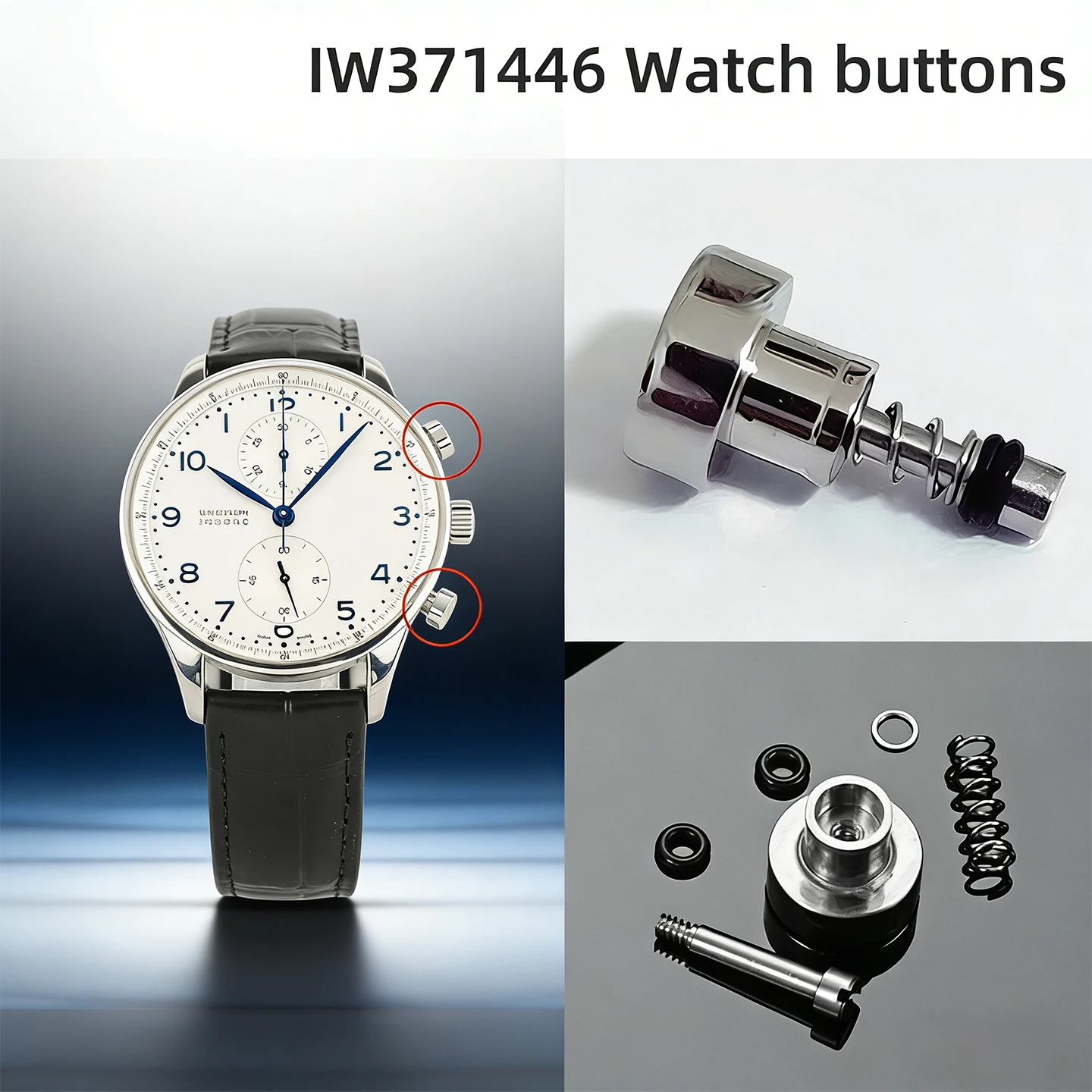 

Кнопки-переключатели IW371446 для корпуса часов IWC Portugal Chronograph Series, кнопка-переключатель IW371446, аксессуары для часов с механизмом.