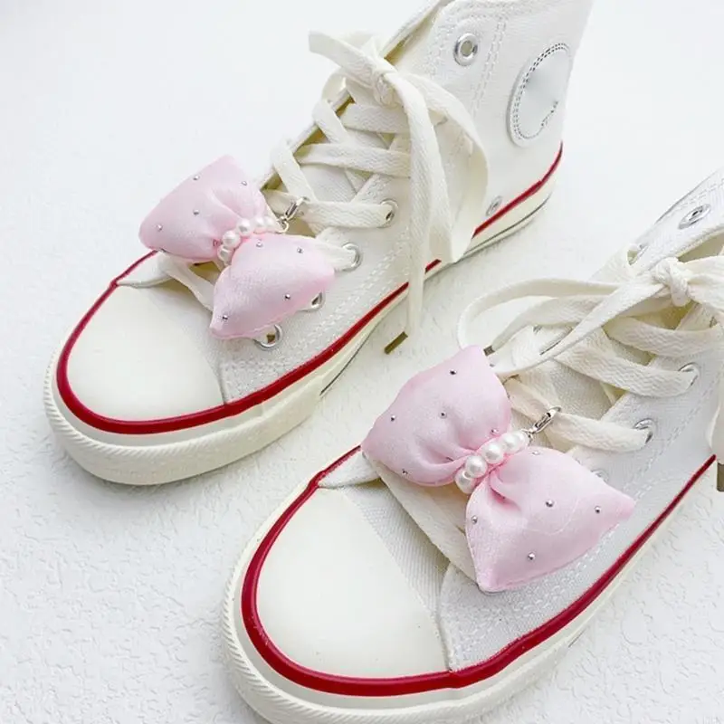 Schillernde Kristallschuhclip Imitation Perlen Perlen Schuhschnalle Schmetterling Schnupfen Anhänger Ornament Schuhe Accessoire – Detail 9