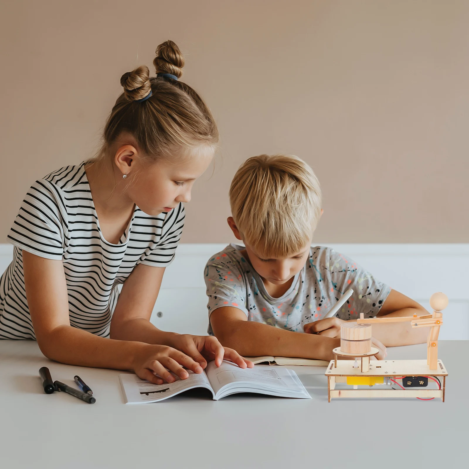 

1 шт., научный набор «сделай сам» для детей, крошечные эксперименты, мини-лабстеры, набор для химии с деревянным стеблем, практические обучающие семейные проекты