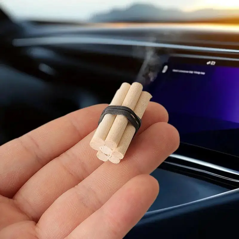 1/12 Scale Pretend Play Firewood Toy Set, Pack of 5, Doll House Accessory for Camping Scenario Decoration