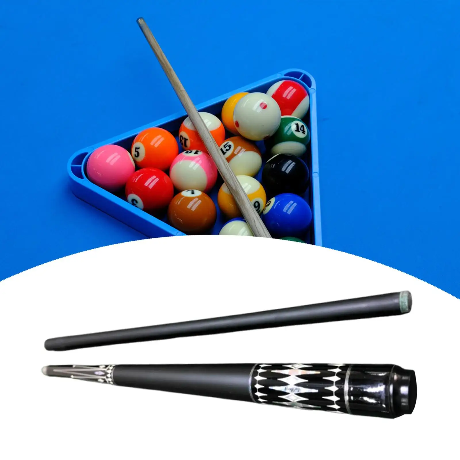 

Split Pool Cue Carbon Fiber Portable Billiard Stick for Beginners Professionals 57 Inch Long Billiard Table Sports