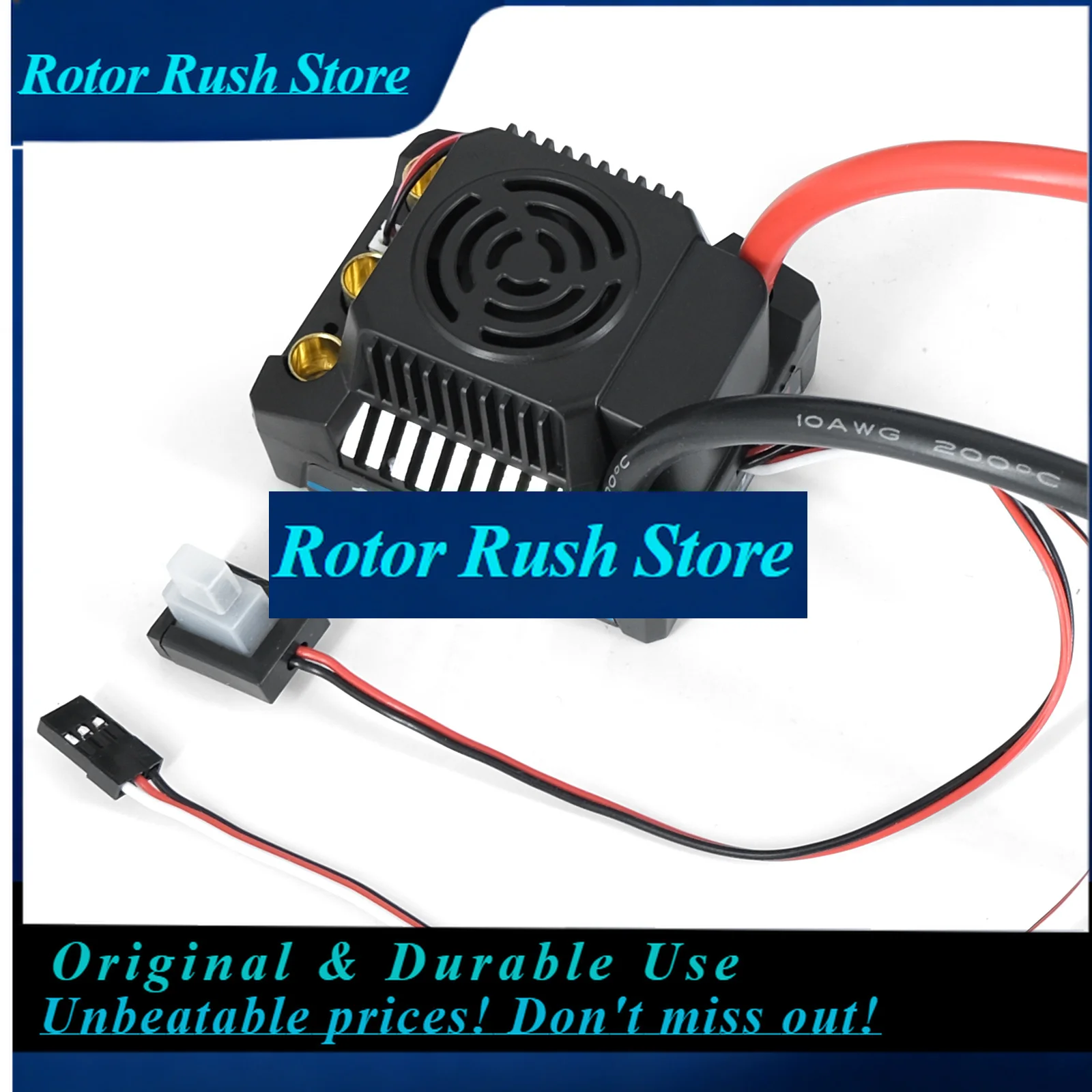 RoRuSPlatinum 120A 150A 2-4S Waterproof Burshless ESC With 5.8V-6.1V/3A BEC For 1/10 1/12 1/14 RC Car Truck Model Toys