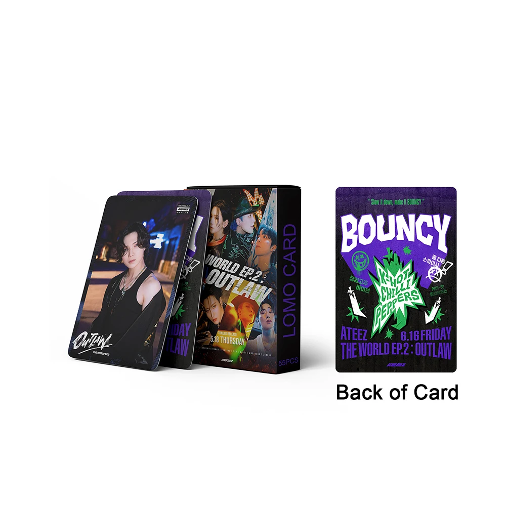 55 egzemplarzy nowego albumu koreańskiego zespołu chłopięcego Solo Small Card Korean Wave Card LOMO Card