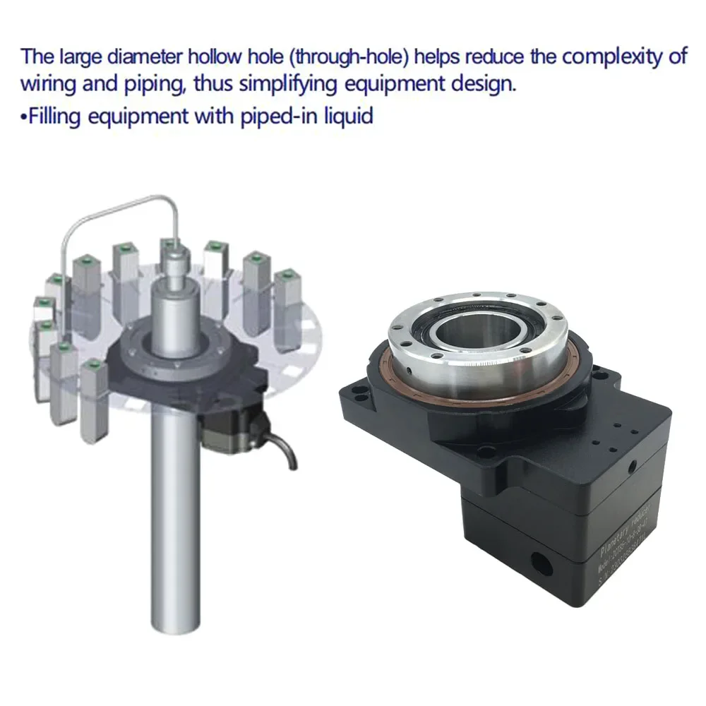 CNC Hollow Rotating Actuator Platform Laser Marking Rotary Table Indexing Plate Motorized Turntable Circular Positioning 4 axis