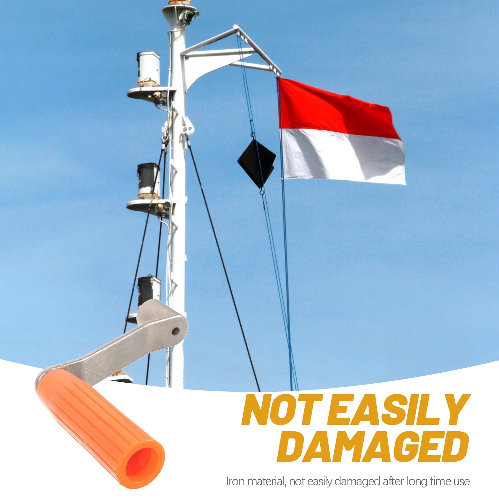 

DIY Flag Pole Hand Winch Manual Crank Handle Replacement for Boat Trailer Winch Crank Handle Replacement Flag Lifter