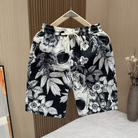 Trendy Hip Hop Shorts Casual Loose Men's Hong Kong Style Quarter Pants Beach Pants