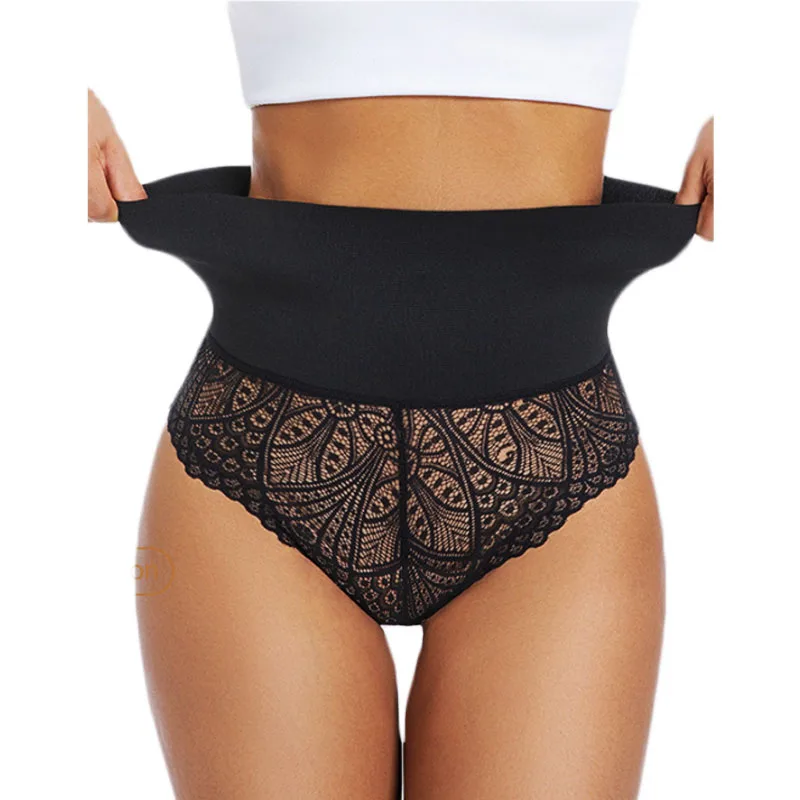 

GUUDIA Control кружевные трусики с высокой талией, триммер для коррекции фигуры, кружевные трусы, хлопковое корректирующее белье с промежностью, бесшовные трусики с поясом