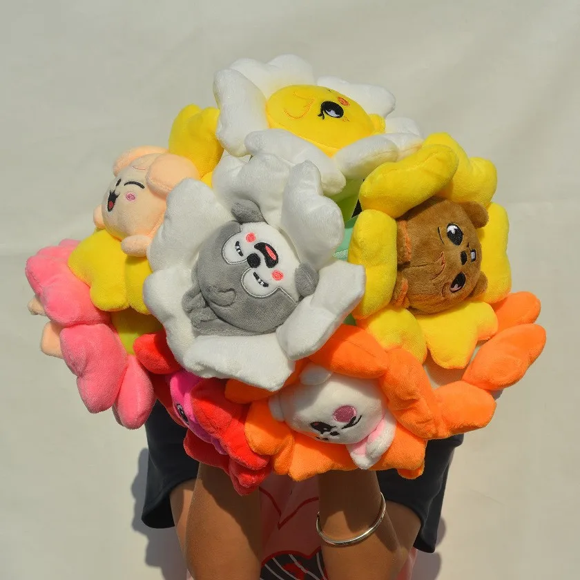 StrayKids pop-up peripheral, same Korean SKZOO bouquet, flower, pencil case, storage bag, plush toy, cute peripheral small gift