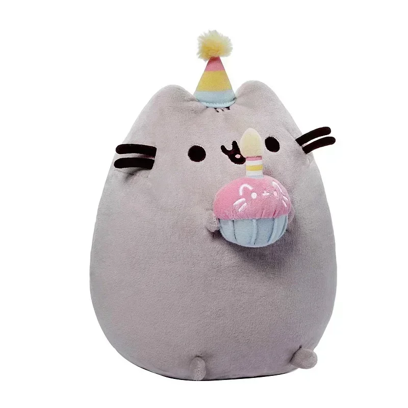

16cm Pusheens Plush Toy Kawaii Donut Unicorn Cat Stuffed Animal Dolls Room Decoration Anime Ice Cream Pizza Cake Gift