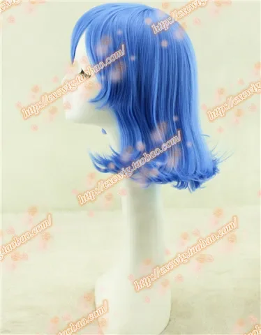 Halloween Inside Sadness Blue Wig Cosplay wig  Out Role Play Sadness blue Hair Costumes with hair cap