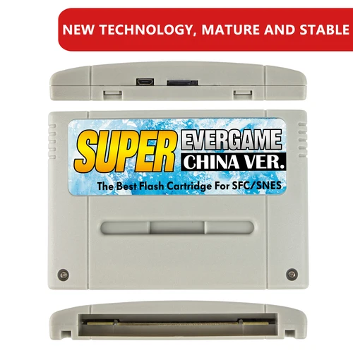 Imagen 2 del producto Nuevo para tarjeta de cartucho de juego Super SNES EVERGAME para Nintendo SNES consola de videojuegos JPN/EU/USD de 16 bits con tarjeta TF 1000 en 1