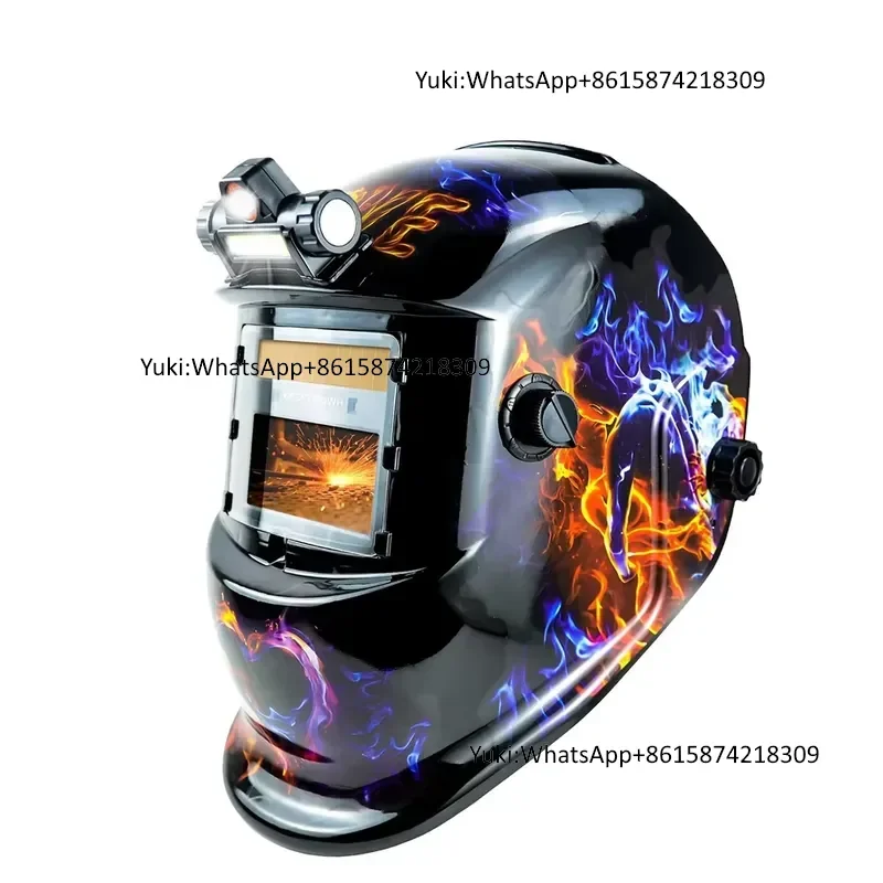 DMK Welding Helmet HD11 True Color Solar Battery Powered Auto Darkening Comfort Welding Hood Top Optical Clarity