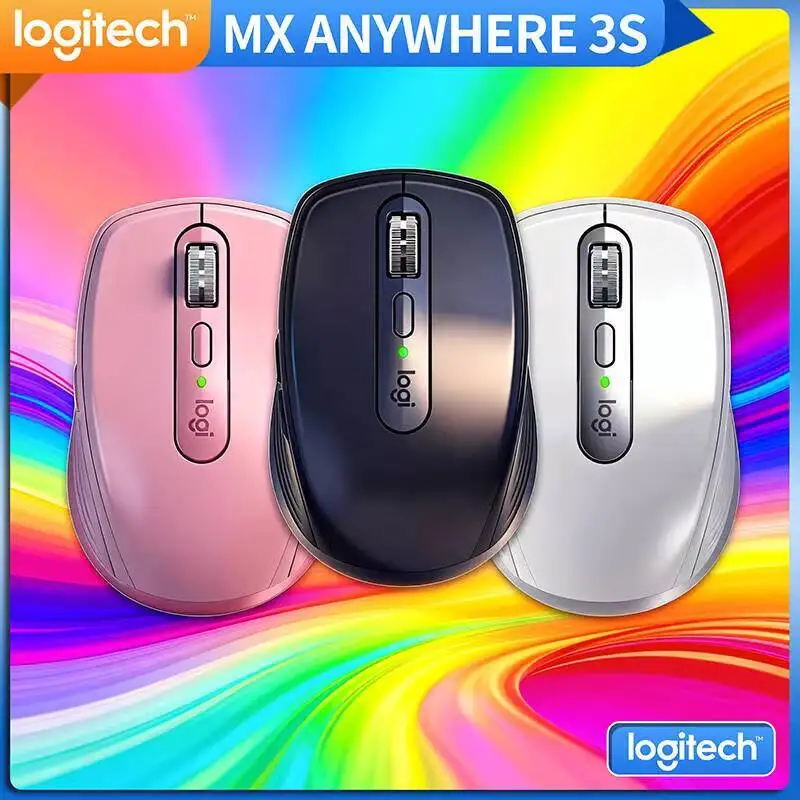 

Компактная мышь Logitech MX Anywhere 3S, эргономичный дизайн, перезаряжаемая, с быстрым прокруткой для портативных ПК Mac