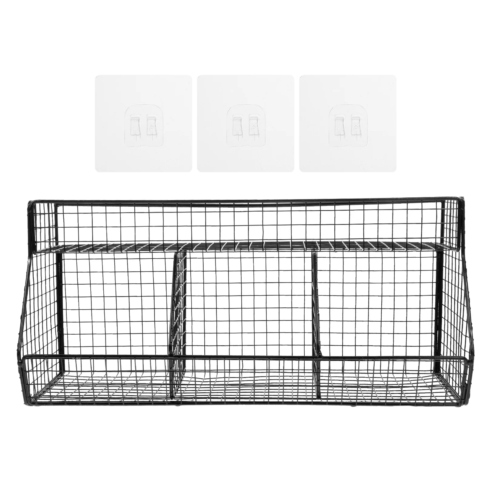 

Kitchen Wall-Mounted Storage Basket Metal Wire Basket for Vegetable Fruit Onion Garlic Scallion Ginger Holder Space-Saving Shelf