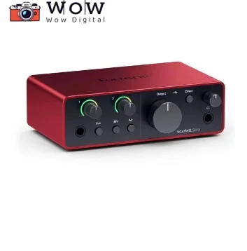 Focusrite Scarlett Solo 4-го поколения USB-аудиоинтерфейс микрофонный предусилитель аудиоинтерфейс Конвертеры студийного класса