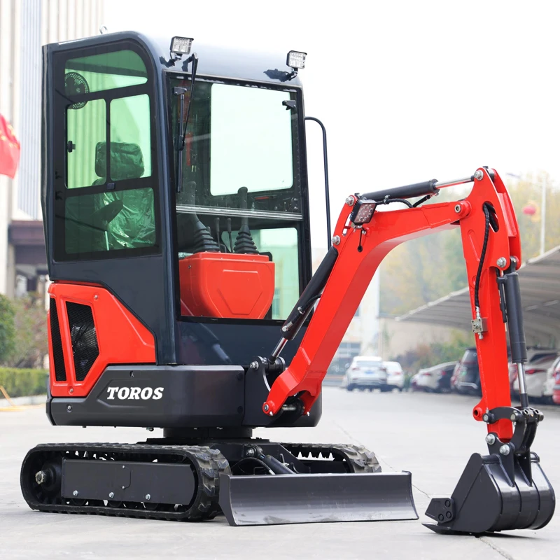 Cheap Excavators  China 2 Ton Crawler Excavator With Hydraulic Hammer For Sale New Product 1.6 Ton Mini Excavator customized