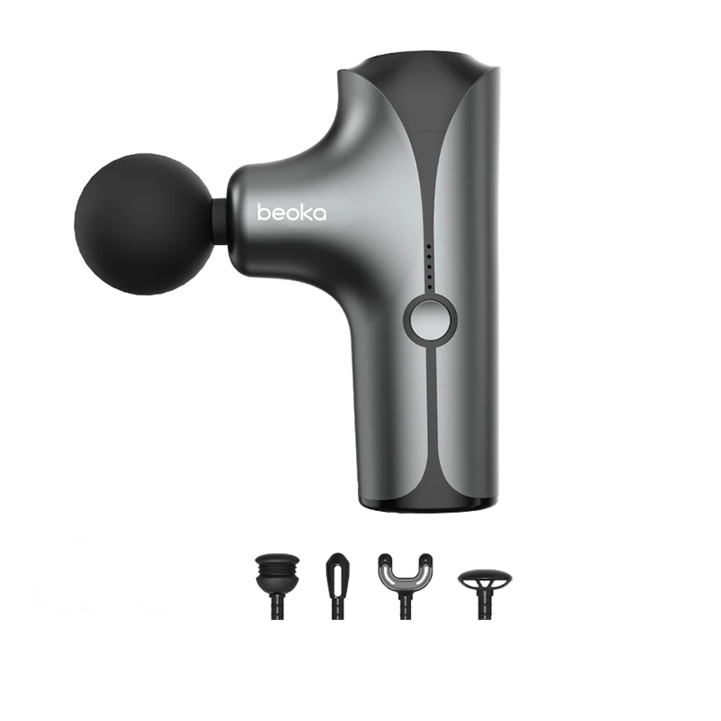 

Best Seller High Quality Portable Gym Body Electric Mini 4-Head Smart Fascia Massage Gun Brushless Vibration Massage