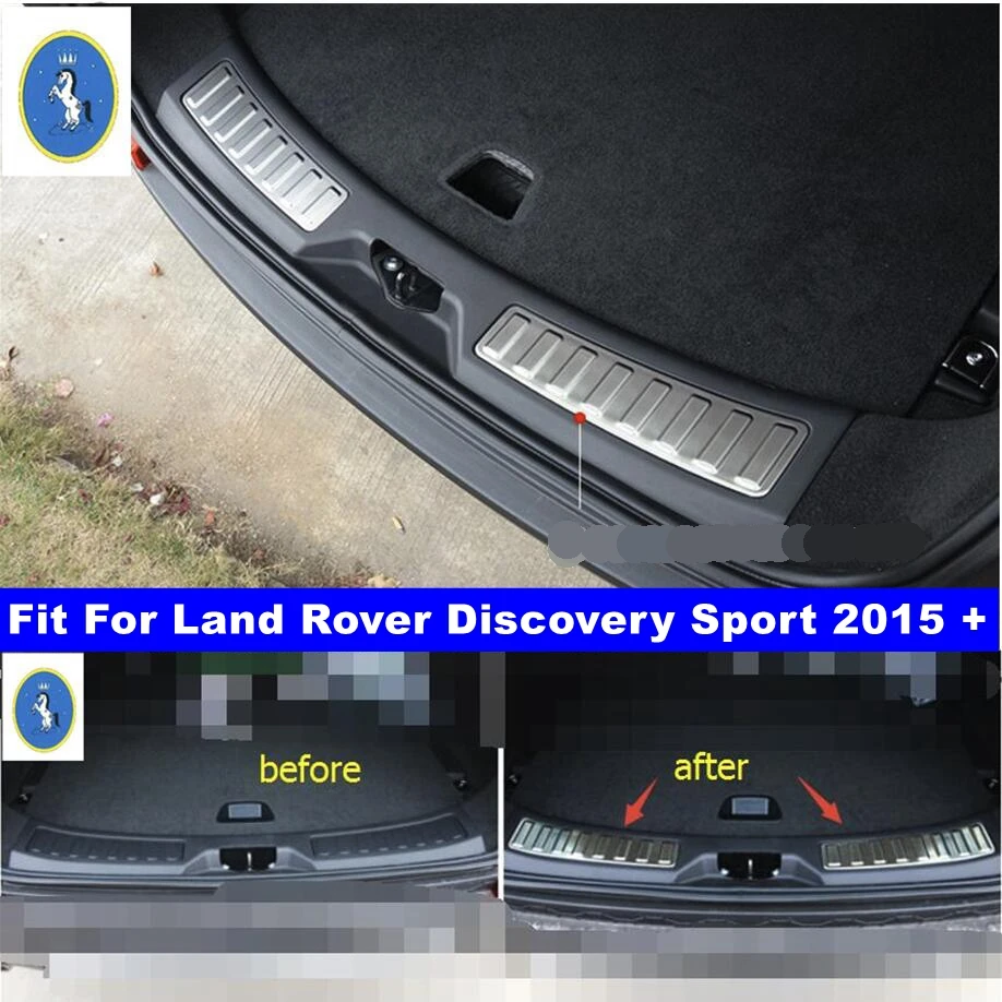 

Auto Trunk Door Sill Plate Rear Bumper Guard Protector Decor Cover Trim For Land Rover Discovery Sport 2015 - 2023 Accessories