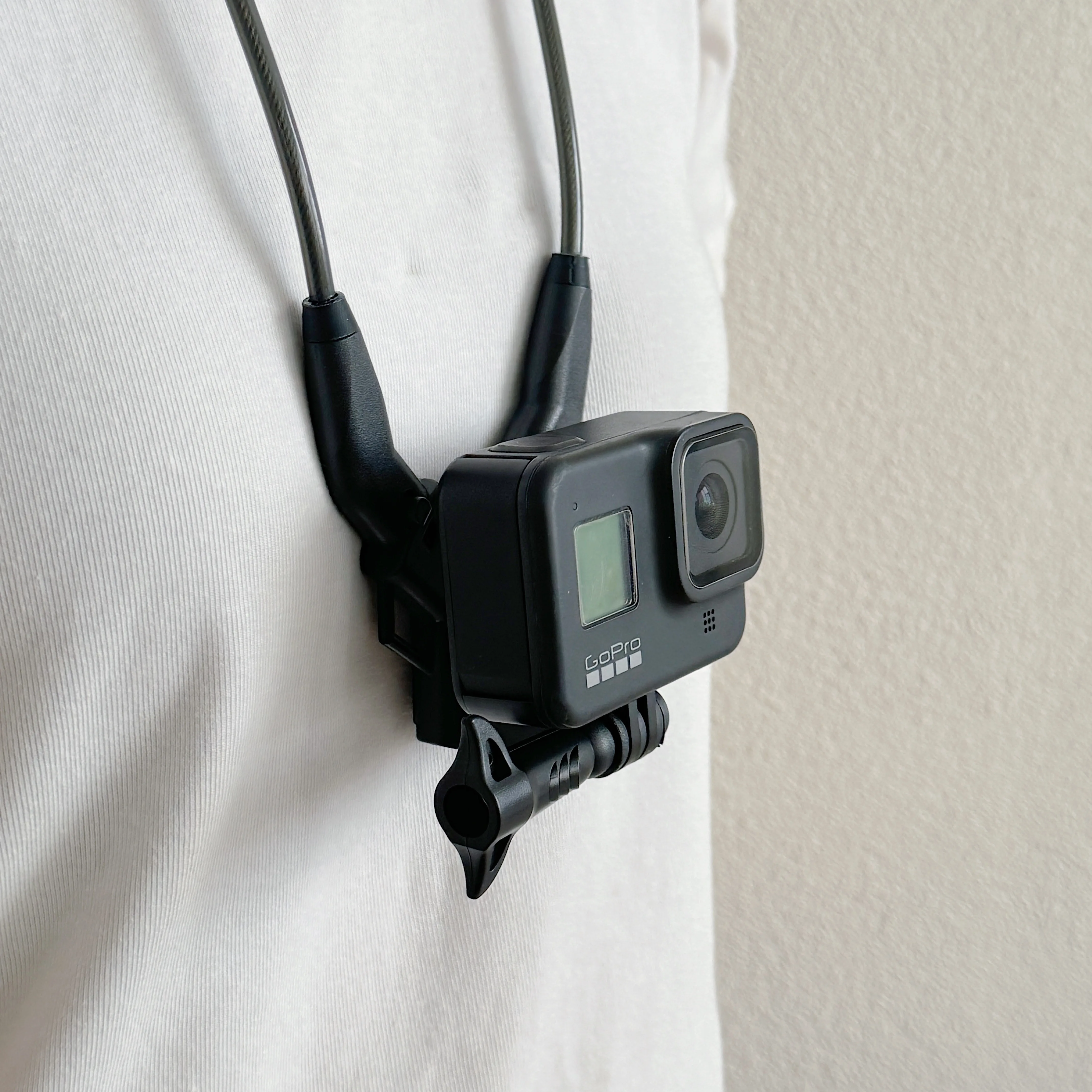 Action Camera Neck Lanyard Mount Chest Holder POV Rotatable 90 Degree Hands Free Lightweight for Vlog Travel Sport Universal