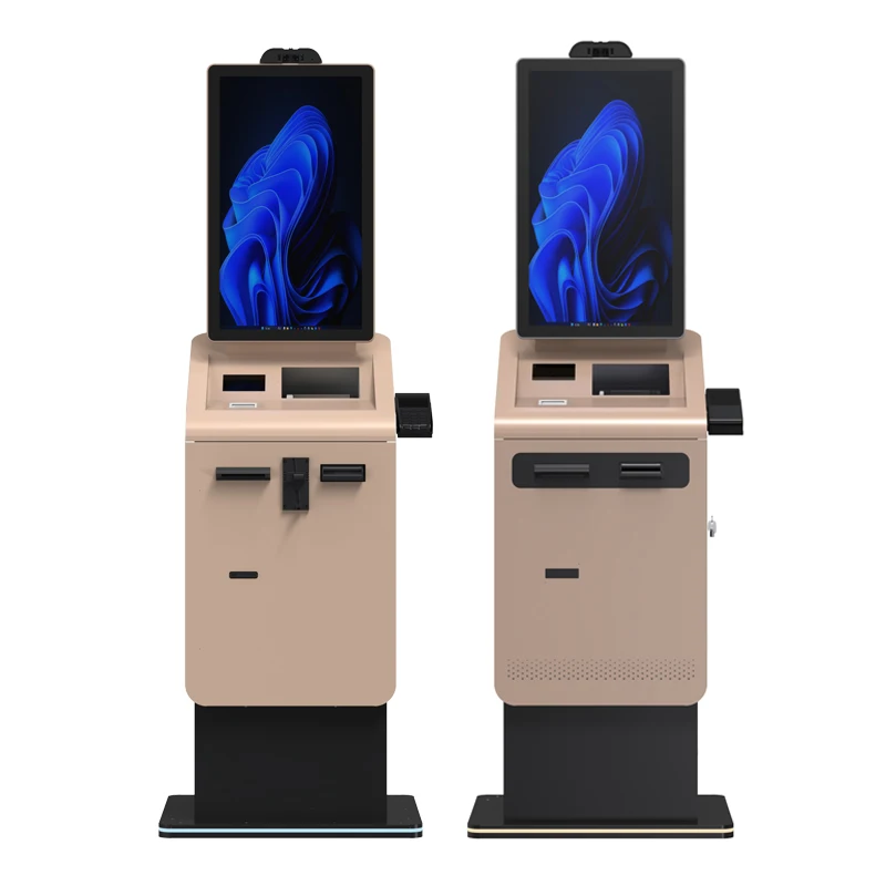 Touch screen self-service exchange machine, parking lot payment end point coins cash banknotes recycling