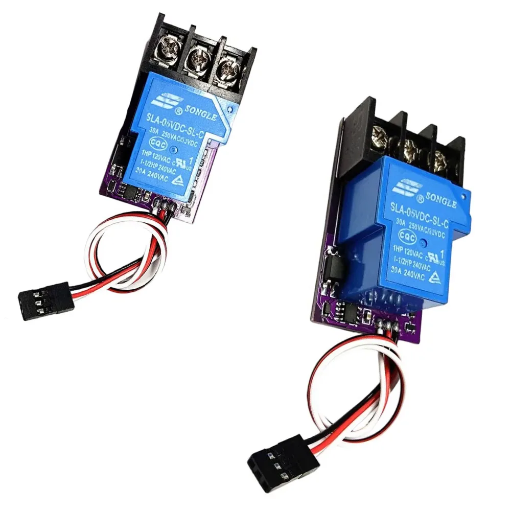 Relay Switch Module RC PWM 30A 1 Channel Electronic Relay Switch 5V Receiver with LED Indicator for RC Model Aircraft