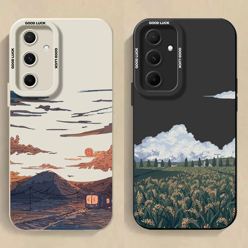 Sunset Cloud Scenery For Samsung A05 06 10S A13 5G 14 16 Galaxy A22 24 26 A31 35 50 A55 70 71 A73 5G TPU soft shell phone case