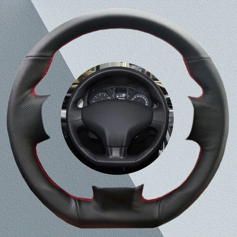 

Custom Car Steering Wheel Cover For Citroen Elysee C-Elysee 2014 New Elysee Non-Slip Artificial Leather Car Interior Accessories