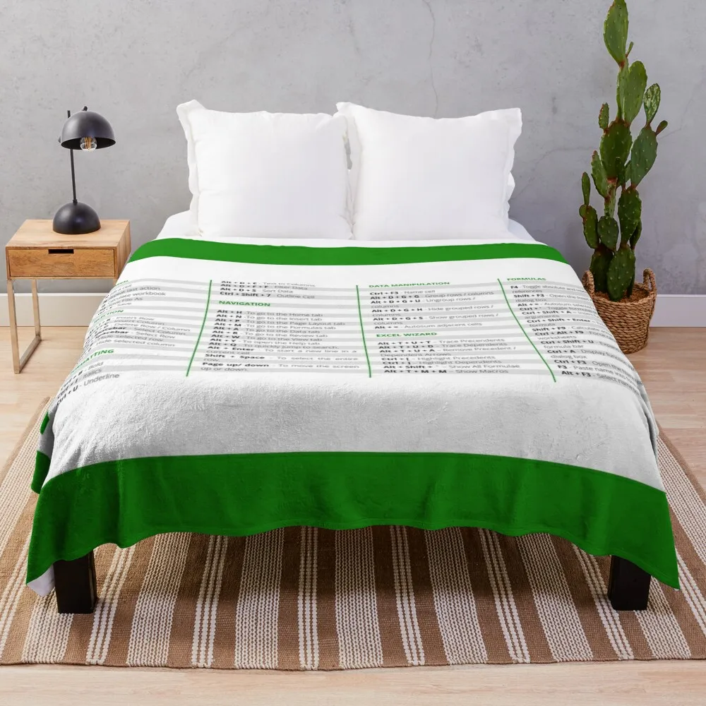 Excel shortcuts, Life saving shortcuts Throw Blanket Nap Summer Summer Beddings Designers Blankets