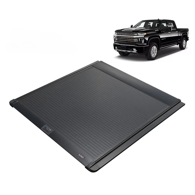 

Truck Bed Cover Sierra Retractable Aluminum Tonneau Cover Manual Barrel Cover for Silverado Sierra 2500 6.5 Inch