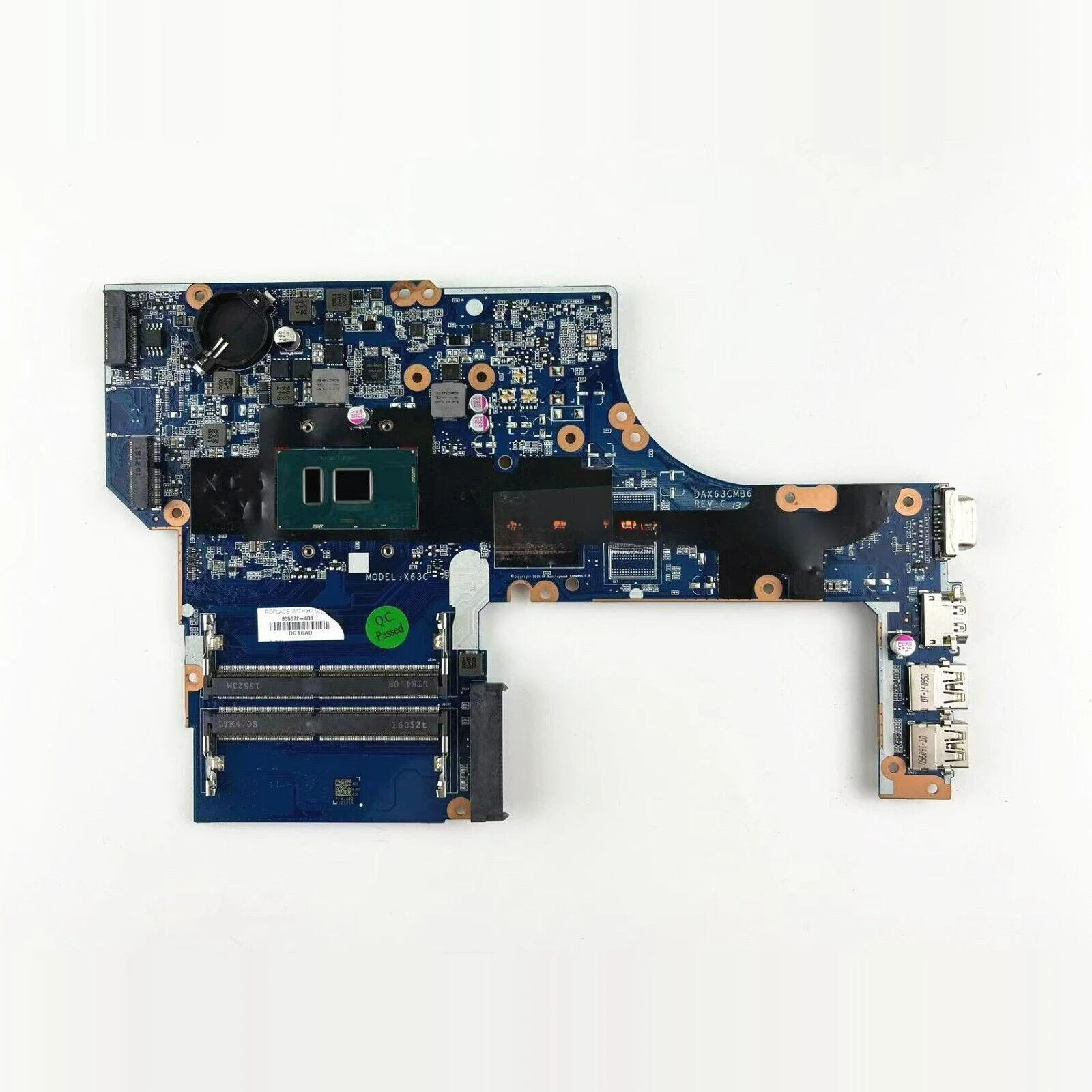 855672-601 for HP Probook 450 G3 main board DAX63CMB6C0