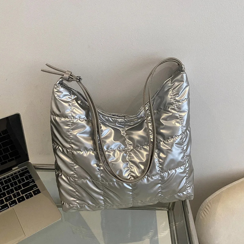 Winter-Umhängetasche aus weicher Baumwolle für den täglichen Gebrauch, Pendeln, lässige Designer-Damenhandtaschen