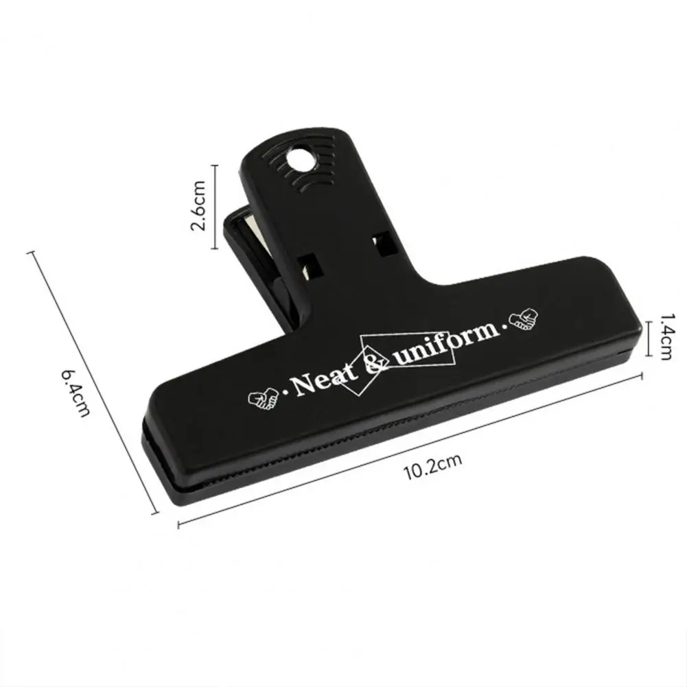 Carpeta de cola larga con sujeción firme, práctica, resistente a caídas, Clip de cola larga, mandíbula microdentada, suministros de oficina