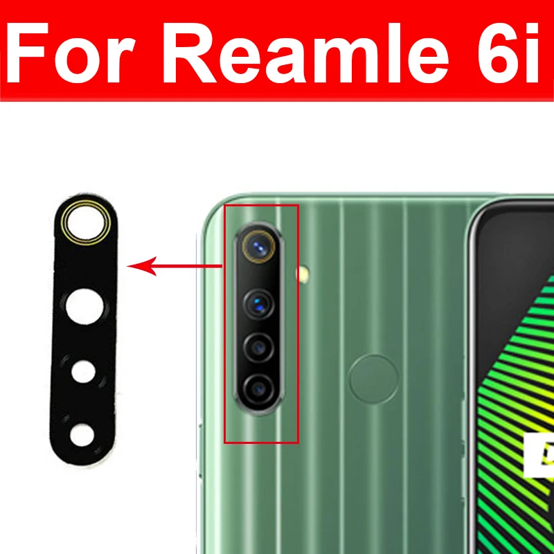 Rear Camera Glass Lens For Realme 1 2 3 3i 5S 5 5i 5s 6 6i 6s 7 7i Pro 5G Global Back Main Camera Glass Lens Sticker Repair