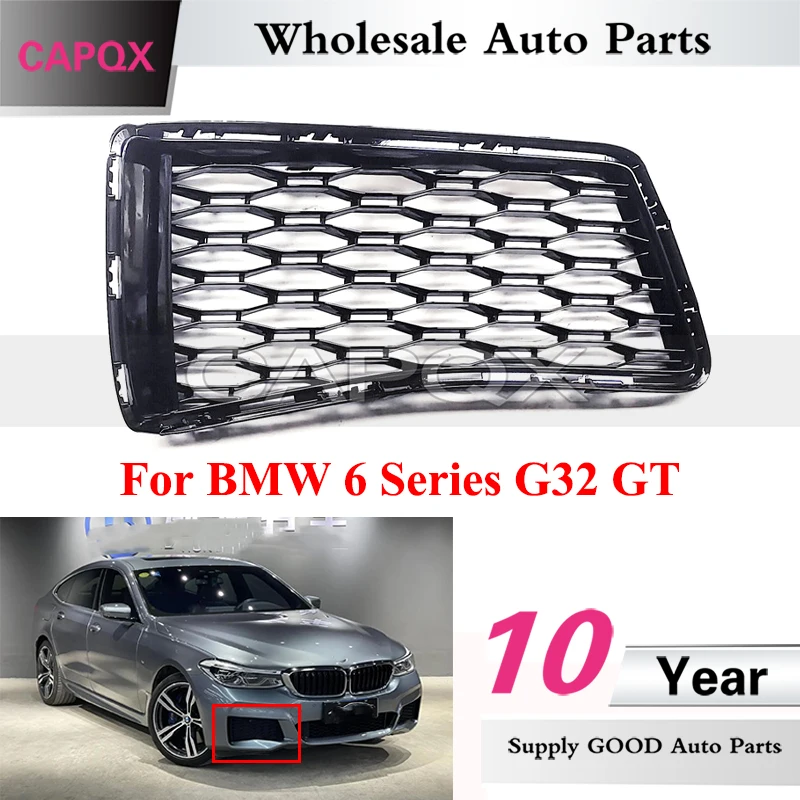 

51118069709 51118069710 Front Bumper Grille For BMW 6 Series G32 GT Foglight Frame Front Bumper Lower Grille Ventilation Screen