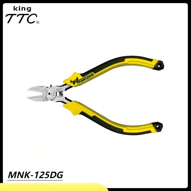 TSUNODA Spring-Loaded Diagonal Pliers - Precision Wire Cutting, Models MN-115DG/MN-125DG/MNK-125DG/PM-120DG/MR-120DG/EN-115DG