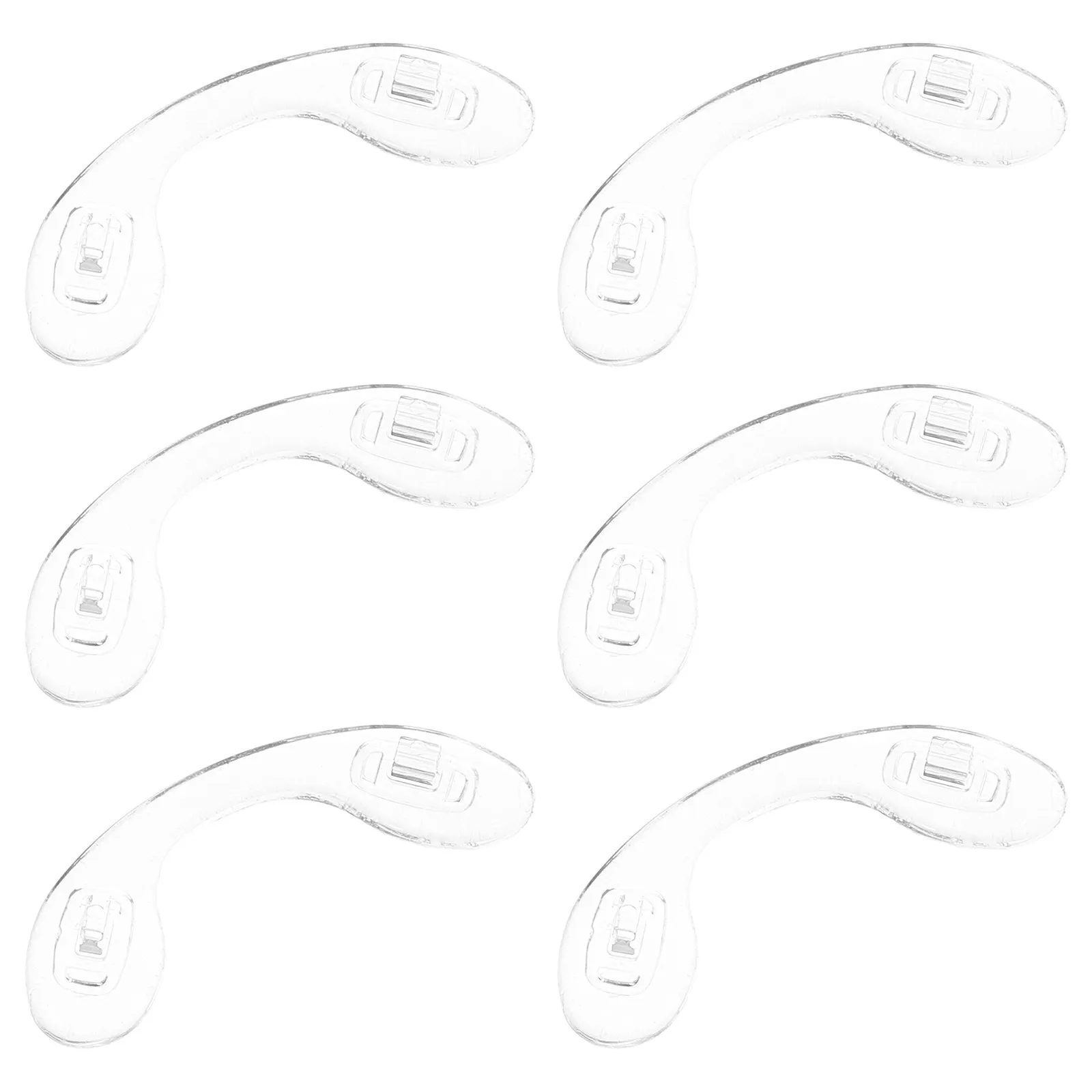 6pcs Eyeglass Nose Pads Replacement – Anti-Slip Silicone Bridge Pads for Frames
