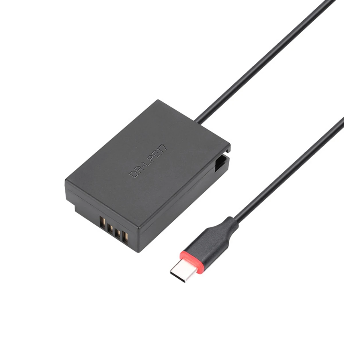 -ABGY ACK-E17 tipo USB C LP-E17 batería simulada adaptador de CA de alimentación CC para Canon EOS 200D 750D 760D 770D 800D 850D cargador de cámara