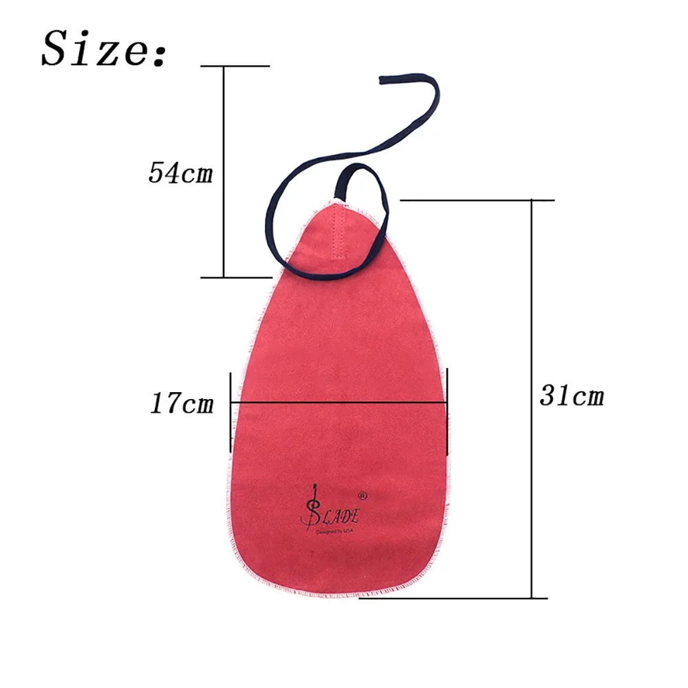SLADE Artificial Faux Suede Inner Chamber Cleaning Cloth Saxophone Flute Clarinet Woodwind Instrument Cleaning Cloth with Rope