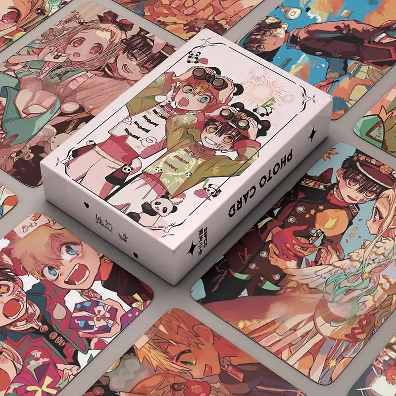 55pcs Toilet-bound Hanako-kun Anime Lomo Card - Japanese Character Holographic Photo Cards