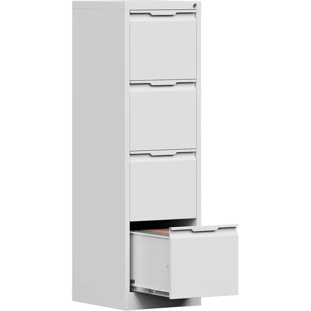 Metal Cabinet with Lock, Steel Printer Stand with Storage, Home Office, Veiling Cabinet, Legal/Letter/A4 Files, Assembly Require