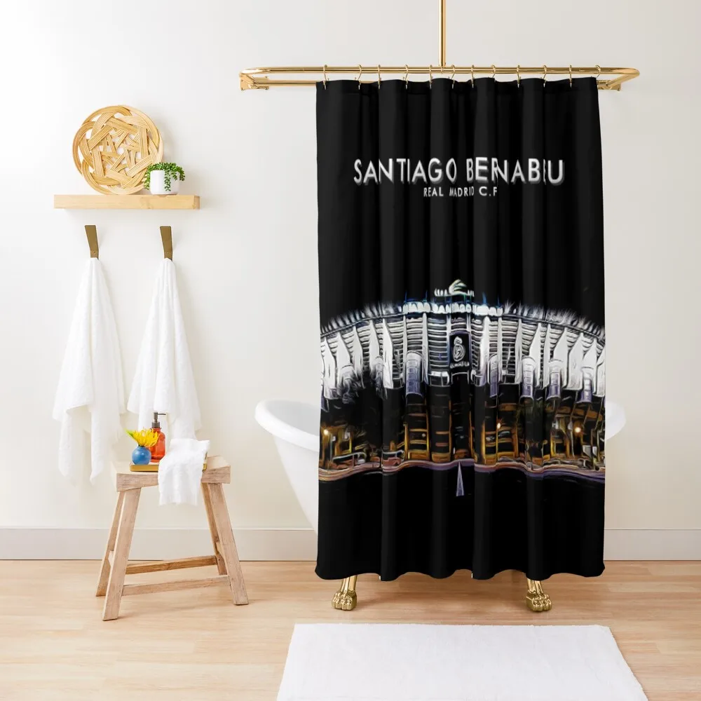 bernabeu stadium Shower Curtain Bathroom Fabric Bathroom For Shower Curtain