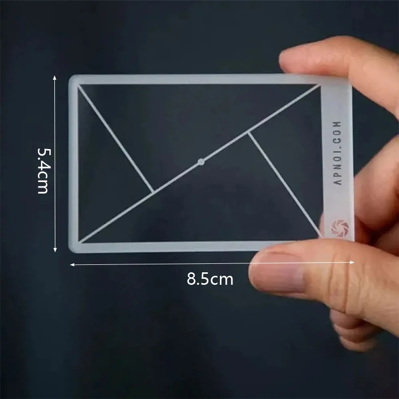 Transparent Viewfinder Ruler Portable Multifunction Composition Tools Fibonacci Composition View Finder Photography Tools