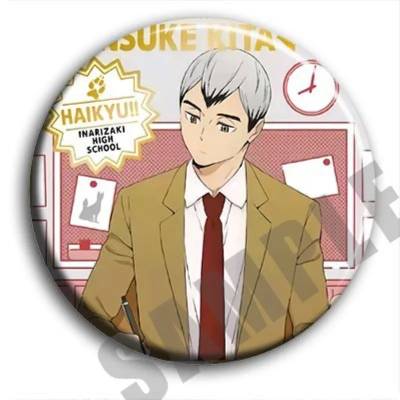 Hinata Shouyou Kageyama Tobio Sawamura Daichi Tanaka Ryuunosuke Two-dimensional Animation Peripheral Badges Cute Things Brooches