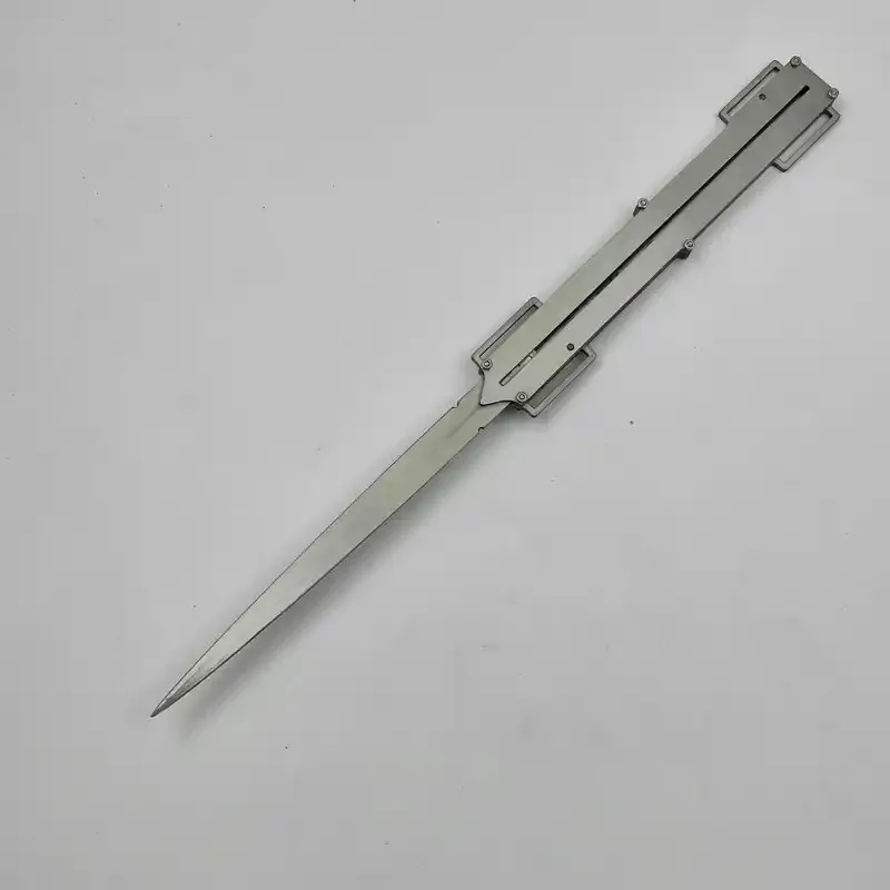 25cosnew espada de manga de metal de aço inoxidável sem fio controle de pulso espada de manga de gravidade halloween cosplay trajes adereços