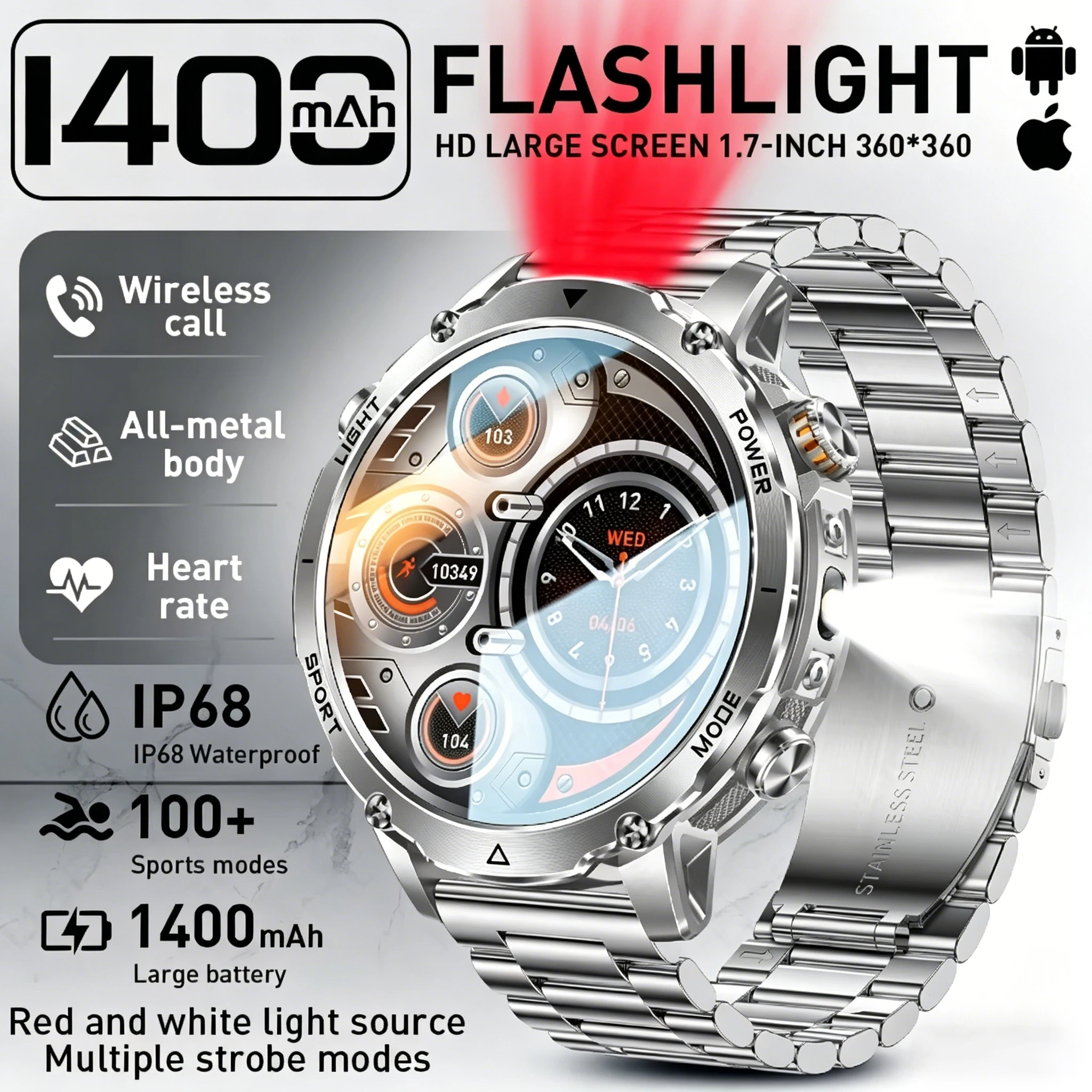 2026 top configuration Waterproof HD Smart Band Watch Real-time Weather Forecast Men Watches Sports Ladies AMOLEDFor Android IOS