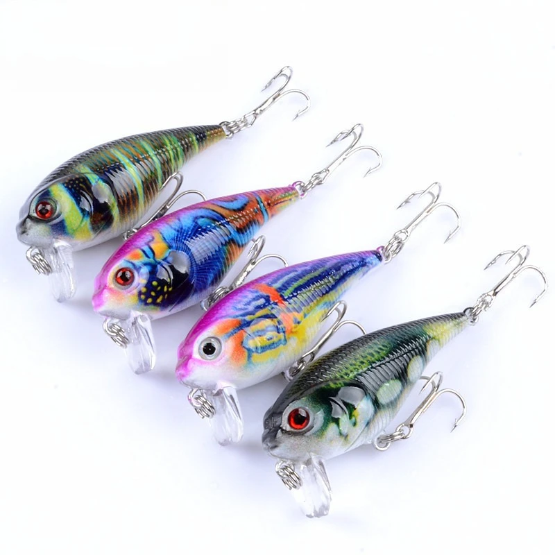 1Pc/4pcs 5.5cm 9g Popper Fishing Lure Chubby Hard Lure Artif