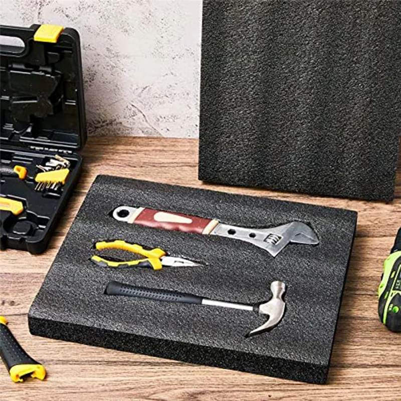 T80C โฟมโพลีเอทิลีน 16X12X2 นิ้วแผ่นโฟมโพลีเอทิลีนหนาโฟม Padding โฟมแทรกสําหรับงานฝีมือโพลีเอทิลีนโฟม Pad