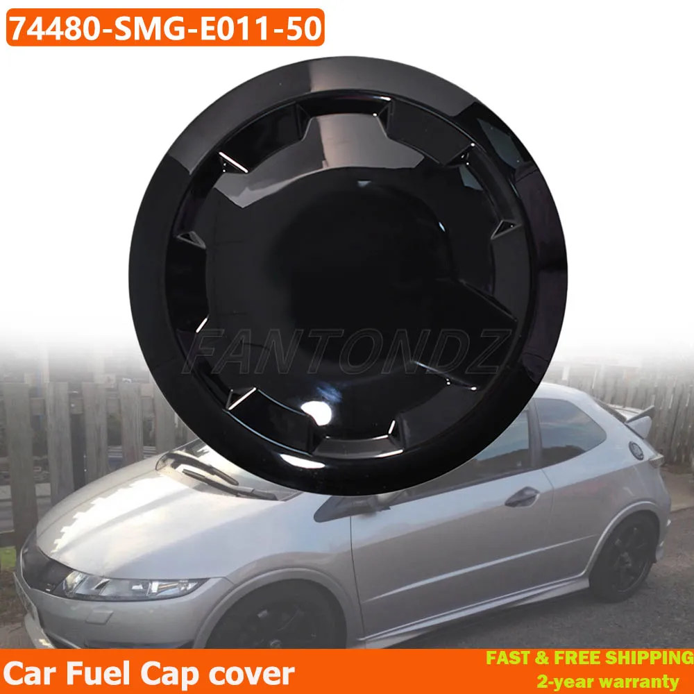 Car Fuel Cap Cover For Honda Civic FN2 2006-2011 Gloss Black Fuel Cap Cover For Honda Type R MK8 FK 74480-SMG-E011-50 1503365