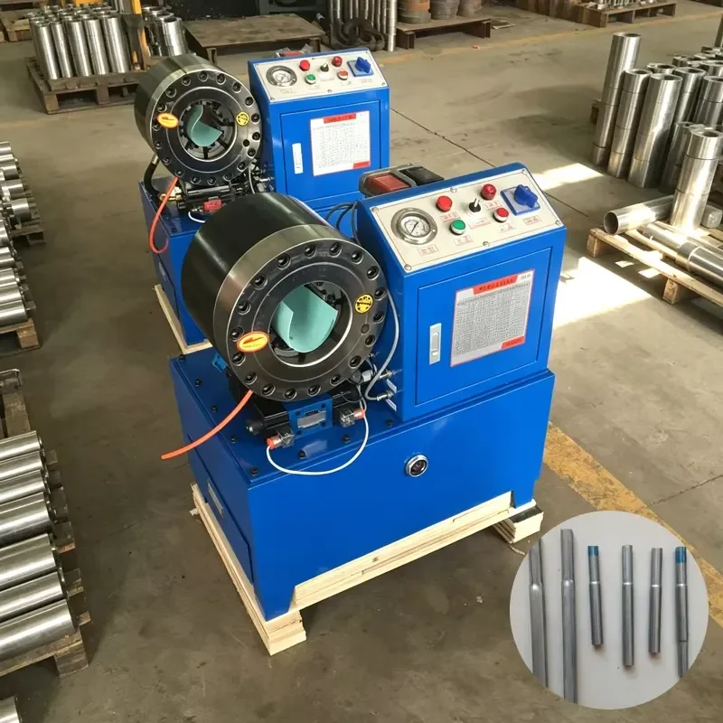 CE Certification Cost Effective 2.2KW Hydraulic Pipe Shrinking Machine 31MPa 6-64mm for High Pressure Hose Making