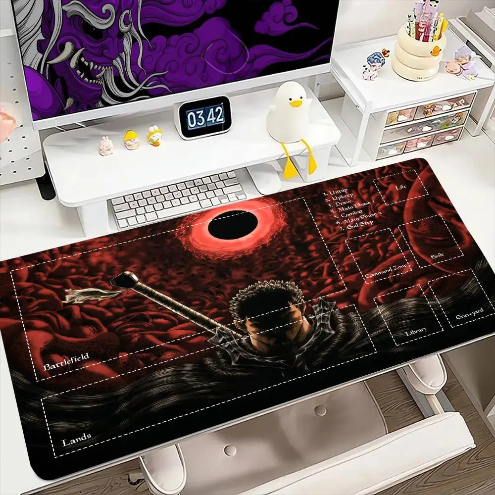 

Anime Berserk Mouse Pad for MTG DTCG CCG RPG Trading Card Inked Game Playmats Smooth Rubber Surface Battle Game table mat